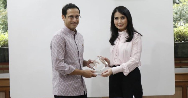 Nadiem Makarim dan Liliana Tanoesoedibjo Bahas Kemajuan Pendidikan Indonesia