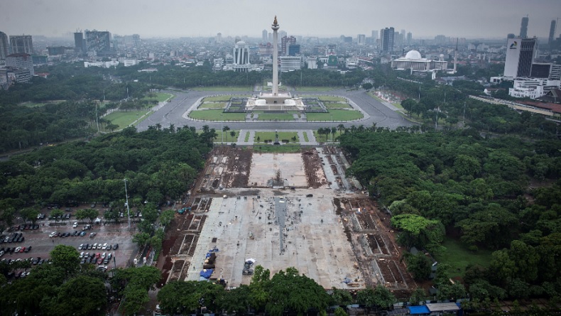 8 Fakta Revitalisasi Monas: Ratusan Pohon Ditebangi, Anies Sebut Integrasi Transportasi