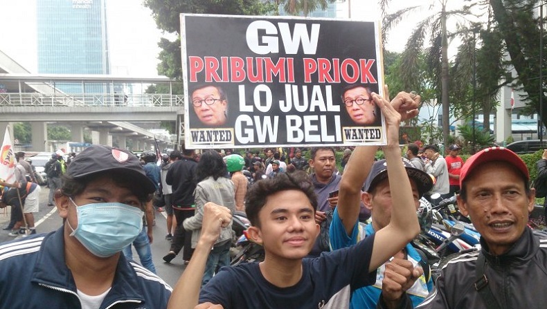 Menkumham Yasonna Laoly Didemo Warga Tanjung Priok, Dituntut Minta Maaf