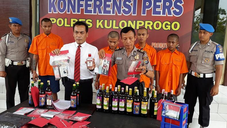 Polres Kulonprogo Tetapkan 9 Tersangka Pengedar Narkoba, 2 di Antaranya Pelajar SMA