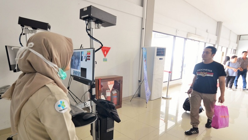 Antisipasi Virus Corona, Penumpang di Bandara Adisutjipto Yogyakarta Jalani Screening
