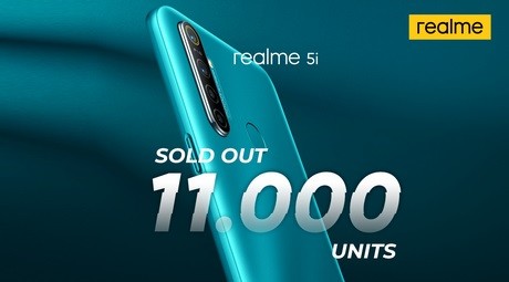 Dibanderol Rp1 Jutaan, Ponsel Realme 5i Terjual 11.000 Unit di 2 Flash Sale