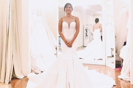 Marion Jola Pakai Gaun Pengantin, Mau Nikah?