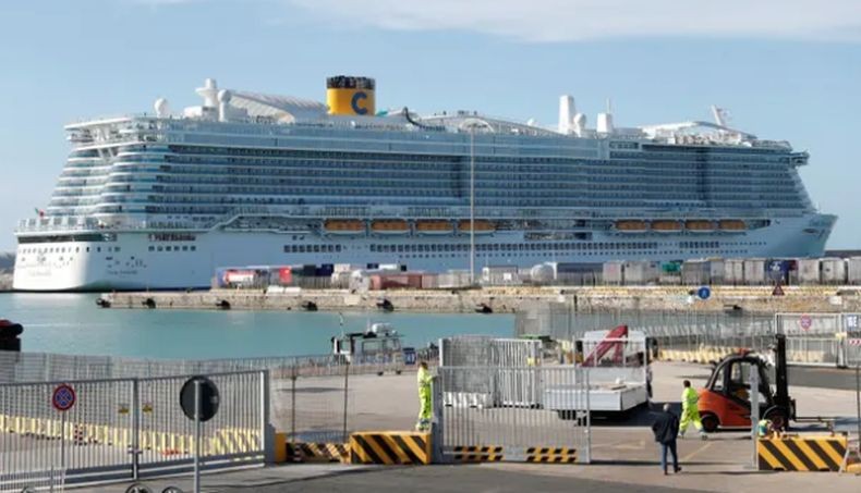 Penumpang Diduga Terinfeksi Virus Korona, Kapal Pesiar Angkut 6.000 Turis Diisolasi di Italia