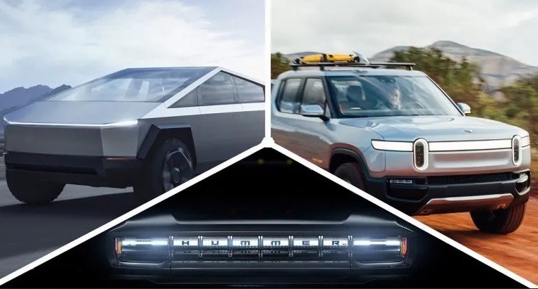 Komparasi 3 Pikap Listrik Tesla Cybertruck, Rivian R1T dan Hummer EV, Mana yang Anda Pilih?
