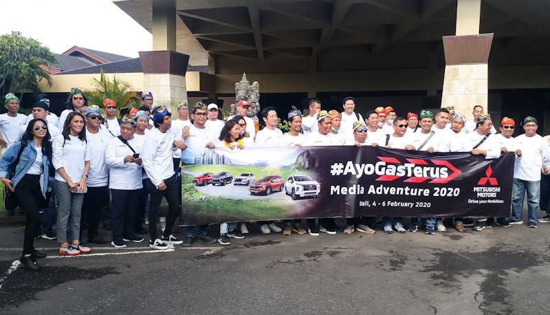 Mitsubishi Tantang Jurnalis Ngegas 4 Mobil di Bali
