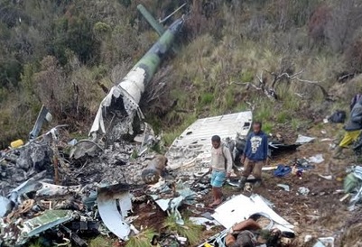 Evakuasi 12 Korban Heli MI-17 di Distrik Oksop Terkendala Medan Ekstrem