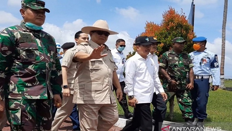 Prabowo dan Terawan Kunjungi Natuna untuk Temui WNI dari Wuhan