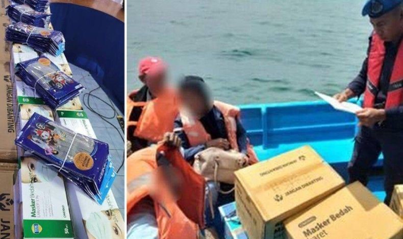 WNI Ditangkap saat Selundupkan Masker ke Malaysia Terkait Virus Korona
