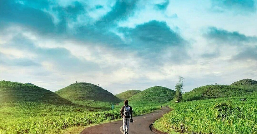 Terpikat Keindahan Bukit Teletubbies Gunungkidul, Perbukitan Hijau Terlihat Eksotis