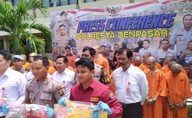 Operasi Antik Agung, Polresta Denpasar Amankan Ratusan Gram Sabu, Ekstasi dan Ganja