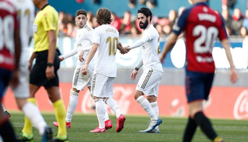 Sempat Tertinggal, Real Madrid Bangkit dan Kalahkan Osasuna