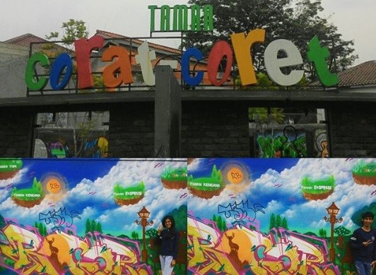 Taman Corat-coret Bogor, Tempat Wisata Seru bagi Pencinta Seni sambil Berswafoto