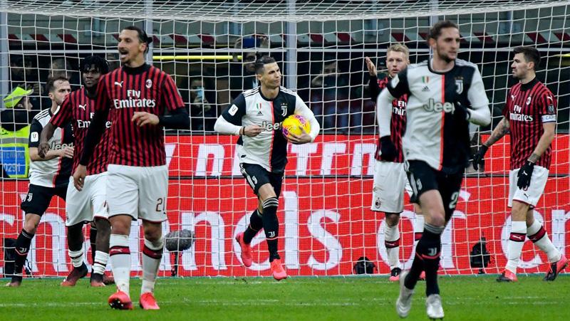 Penalti Cristiano Ronaldo Batalkan Kemenangan AC Milan atas Juventus
