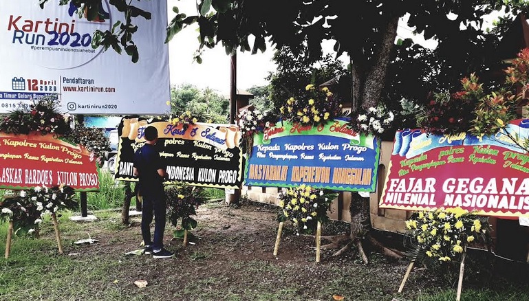 Ungkap Klitih, Polres Kulonprogo Banjir Karangan Bunga dari Masyarakat