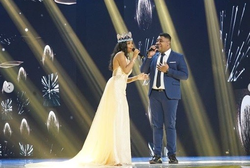 Andmesh Kamaleng Duet dengan Miss World 2019 Toni Ann-Singh di Malam Puncak Miss Indonesia 2020