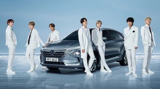 Hyundai Gandeng Boyband BTS Kenalkan Mobil Berbahan Sel Hidrogen