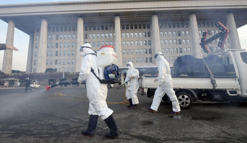 Kasus Virus Korona di Korsel Melonjak Jadi 893 Penderita, China Sudah Lewati Puncaknya