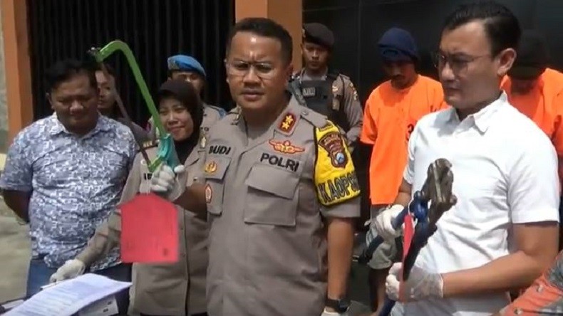 Komplotan Maling Kabel Telepon di Bojonegoro Ditangkap, 1 di Antaranya Ditembak di Kedua Kaki