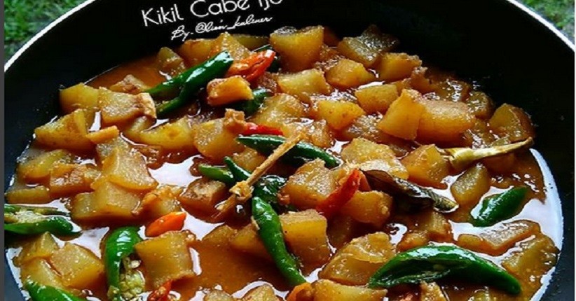 Resep Membuat Tumis Kikil Cabai Hijau, Teksturnya Empuk dan Tidak Berbau Amis