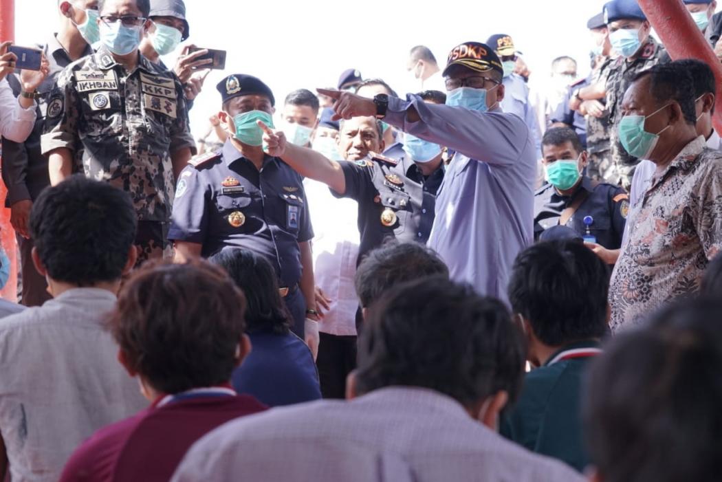 Antisipasi Virus Korona, 68 ABK Asing Pencuri Ikan Dites Kesehatan