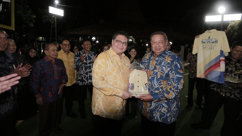 Airlangga Hartarto Temui SBY, Buka Peluang Berkoalisi di Pilkada 2020