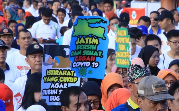 Khofifah dan Forkopimda Jatim Kampanye Cuci Tangan lewat Gerakan Tik Tok