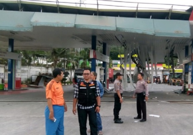 SPBU di Ambarawa Rusak Berat Diterjang Angin Puting Beliung, Pelayanan Ditutup