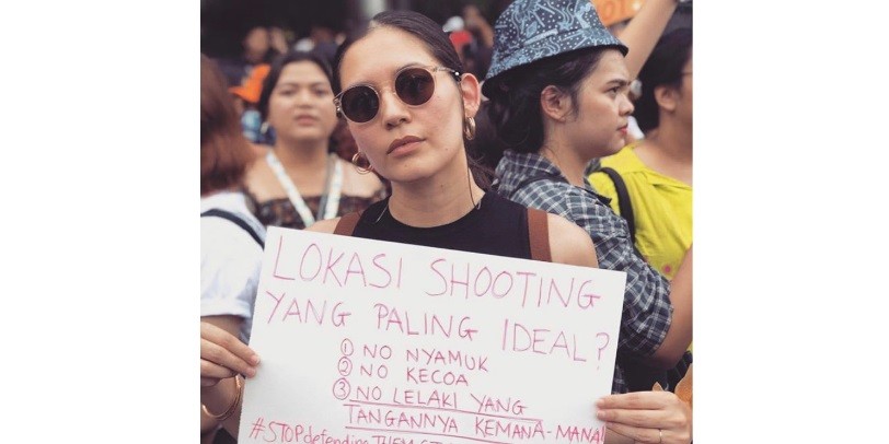 Hannah Al Rasyid Turun ke Jalan Rayakan International Women's Day