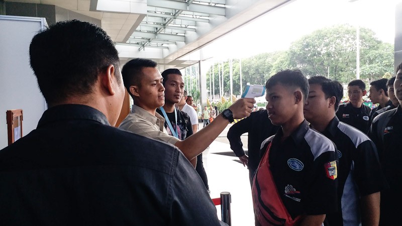 Pengunjung Giicomvec 2020 Diperiksa Suhu Tubuh, Hari Ini Dibuka untuk Umum