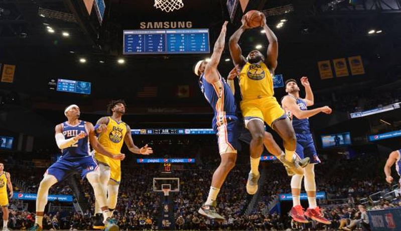 Tanpa Stephen Curry, Warriors Menang Tipis atas 76ers
