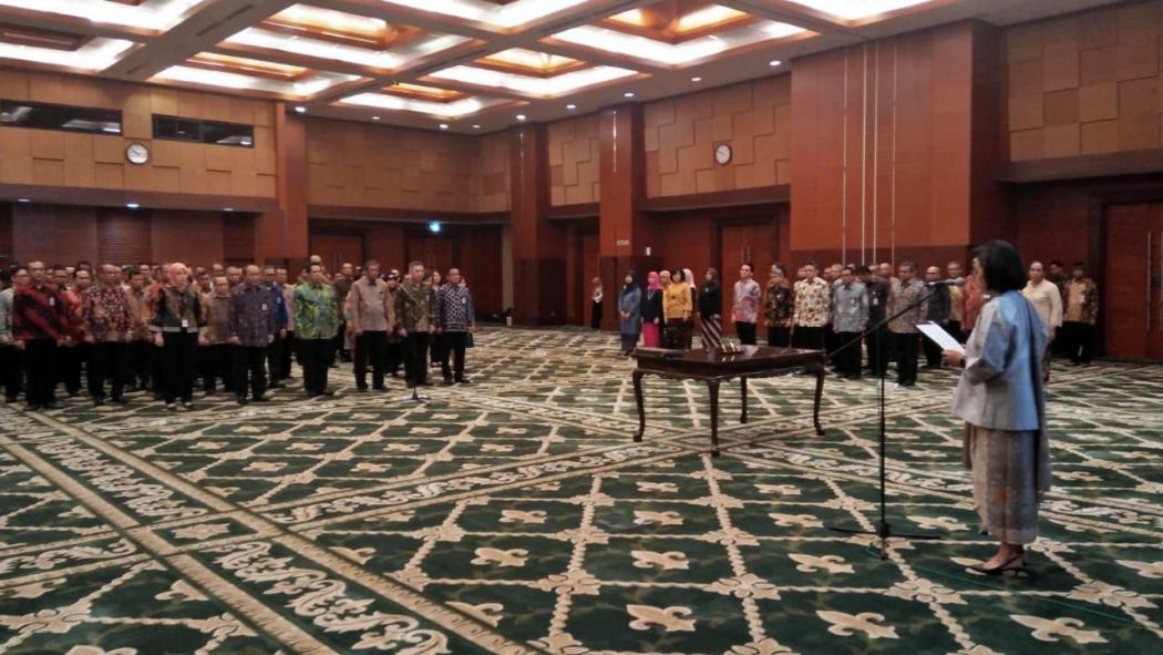 Pesan Sri Mulyani saat Lantik 115 Pejabat Eselon I dan II Kemenkeu