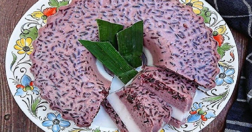 Puding Unik Terbuat dari Ketan Hitam, Enaknya Dimakan saat Dingin