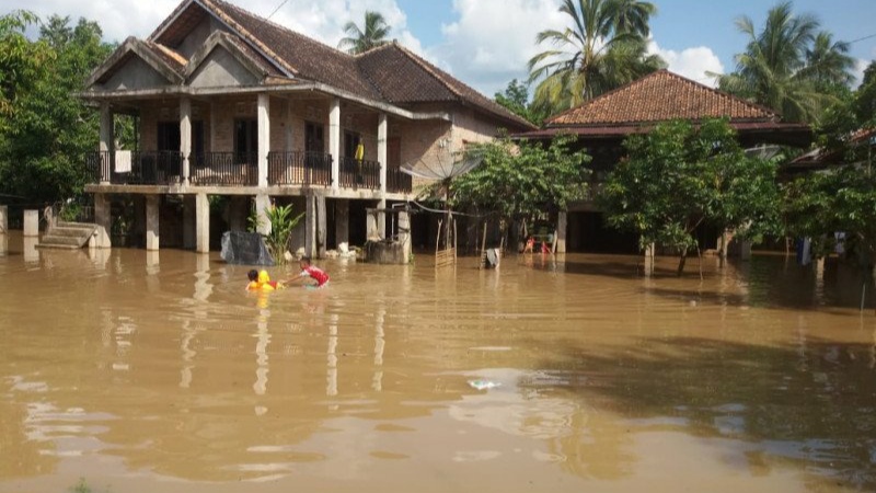 Sungai Ogan Meluap, 5 Desa di OKU Diterjang Banjir
