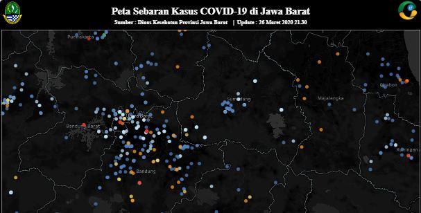 Bodebek Resmi PSBB, Ini Peta Sebaran Positif Corona di Jabar