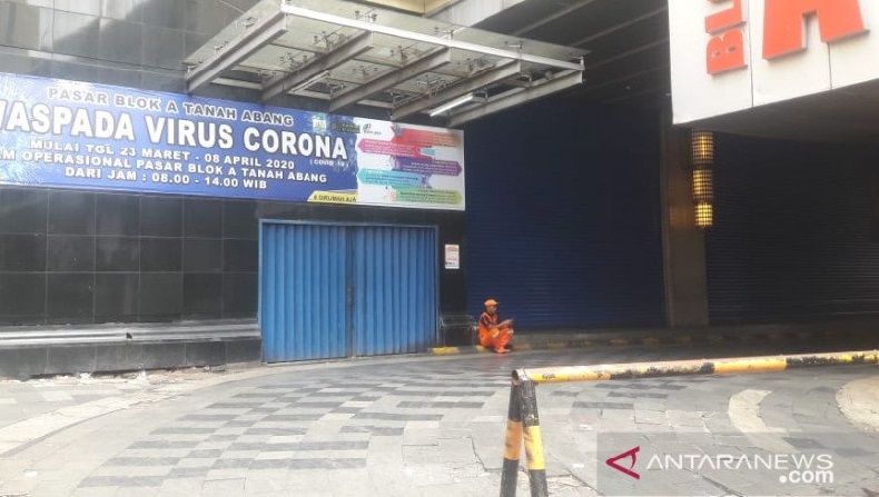 Pasar Tanah Abang Tutup hingga Masa Tanggap Darurat Corona Jakarta Selesai