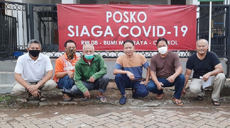 Cegah Corona, Warga Cikokol Tangerang Inisiatif Bangun Posko
