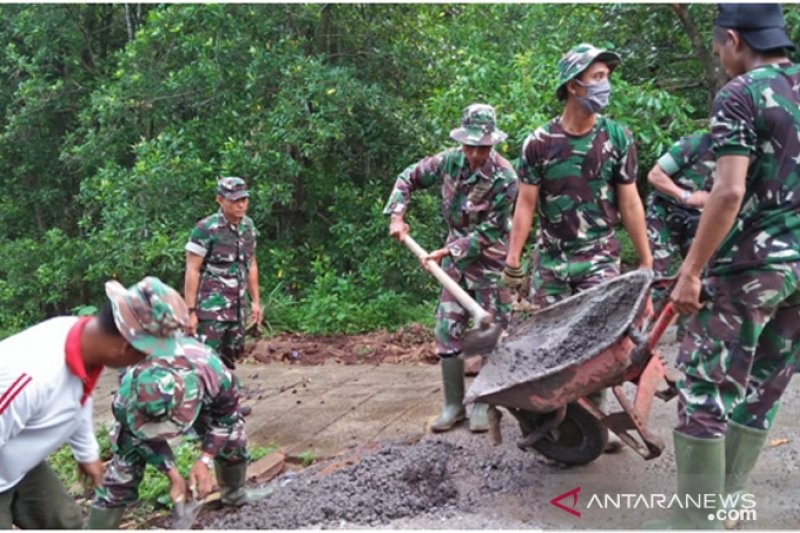 Pembukaan TMMD di Kapuas Hulu Terapkan Protokol Kesehatan