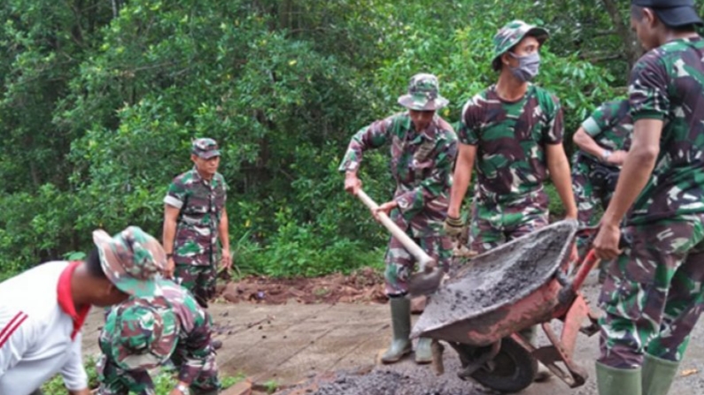 TMMD ke-107 di Buleleng Bali Tetap Digelar di Tengah Keprihatinan Wabah Corona
