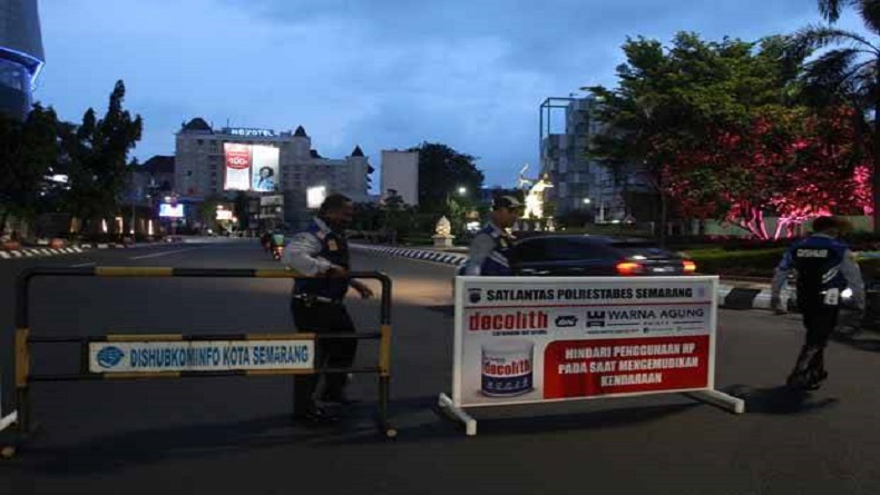 3 Ruas Jalan di Semarang Atas Ditutup untuk Cegah Penyebaran Covid-19
