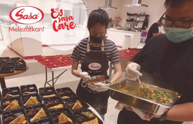 Bantu Pemerintah di Tengah Pandemi Corona, PT Sasa Inti Bagikan Sembako dan Makan Siang Gratis di Beberapa RS