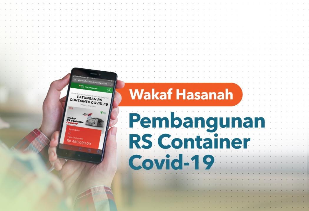 BNI Syariah Ajak Berwakaf Buat RS Container Covid-19