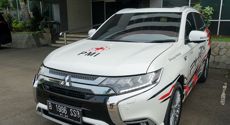 Bisa Discharging Mesin Disinfektan, Mitsubishi Outlander PHEV Bantu Perangi Corona