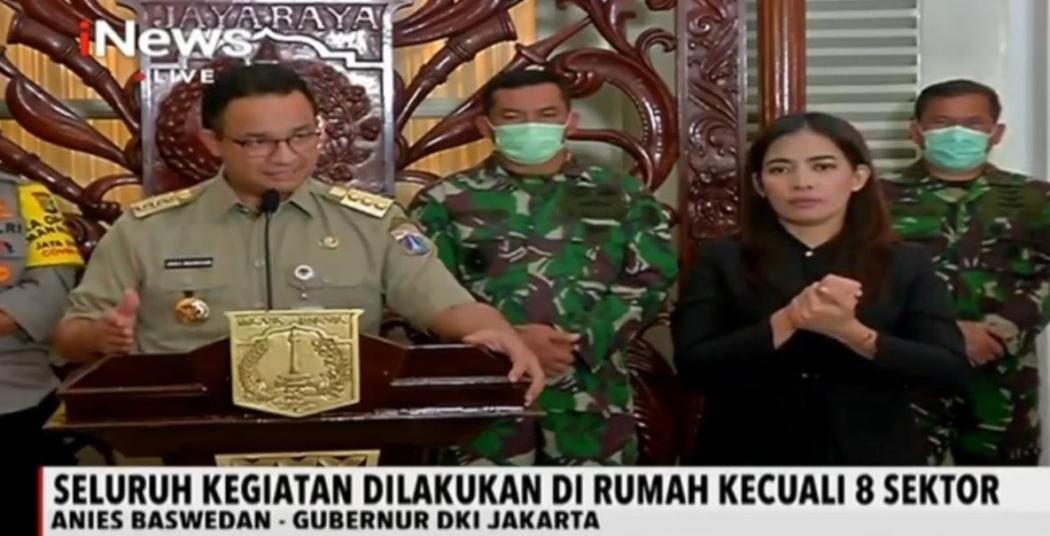 Anies Janji Penuhi Kebutuhan Warga DKI Jakarta Terdampak PSBB Corona