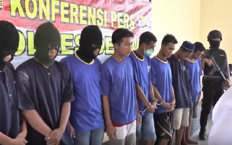 Berlaga Geng Motor, 8 Pemuda Bacok 4 Pengendara di Pantura