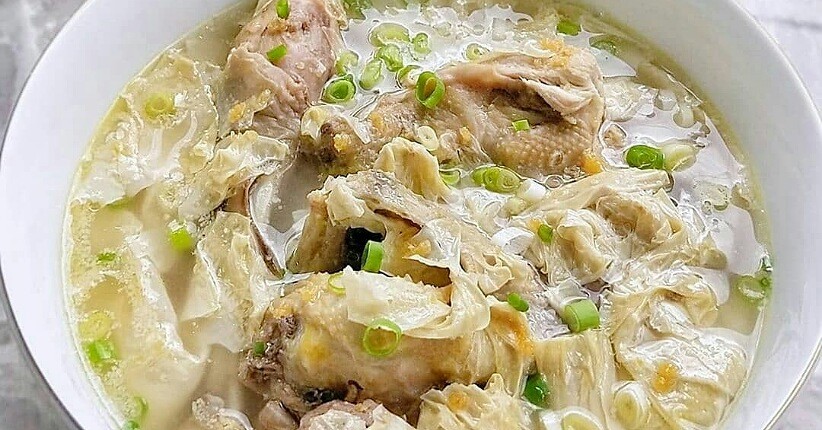 Sarapan Sehat dengan Sup Kembang Tahu, Lebih Enak Dicampur Ayam Kampung