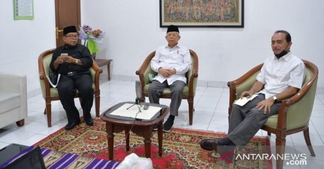 Ma'ruf Amin Sebut Penyesuaian Ibadah Selama Corona Bukan untuk Kemudahan