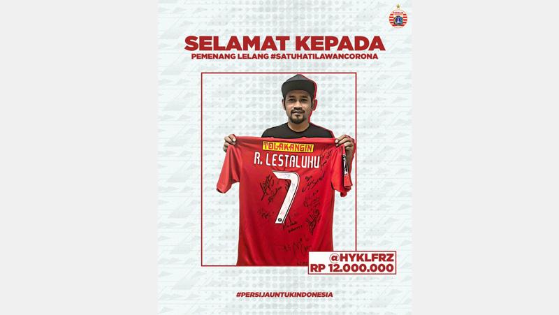 Ramdani Lestaluhu Senang Jersey Miliknya Dibeli dengan Harga Tinggi