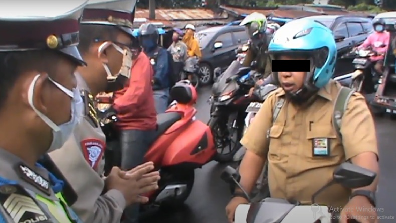 Miris, Oknum PNS di Gowa Melawan Polisi saat Diminta Pakai Masker