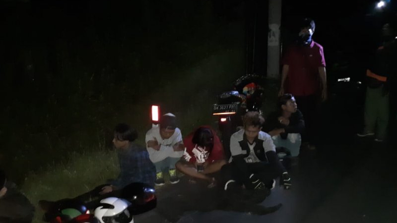 Polisi Bubarkan Balap Liar di Badung Bali, 11 Orang Diamankan